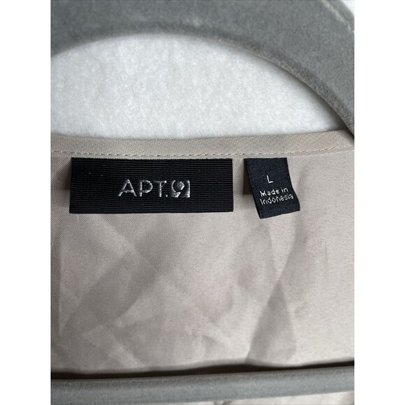 Apt 9 Women Sheer Fabric Gold Sequins Sinched in Elastic Waist Size Large - Picture 3 of 12